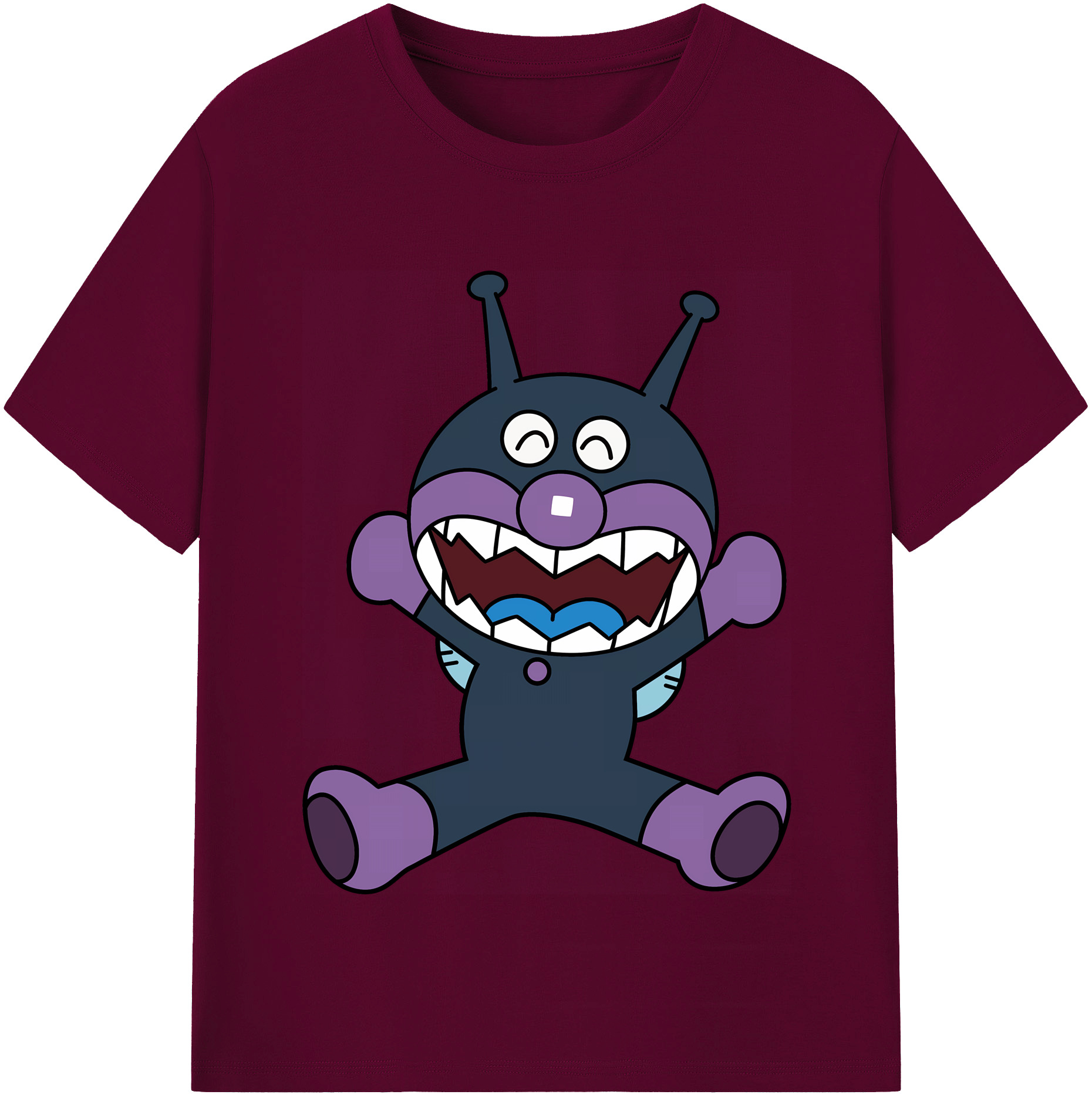 （画像用） アンパンマン Anpanman レディースカジュアルプリントTシャツ（綿100％）